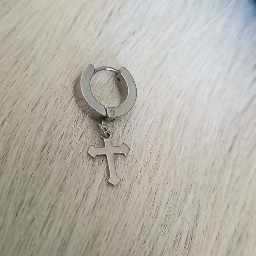 Single Cross Earring